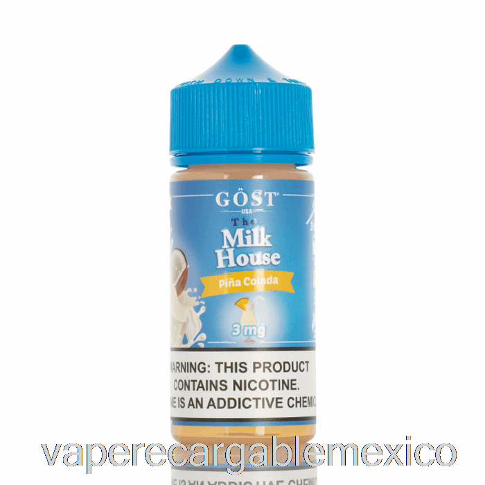 Vape Recargable Piña Colada - The Milk House - Gost Vapor - 100ml 0mg